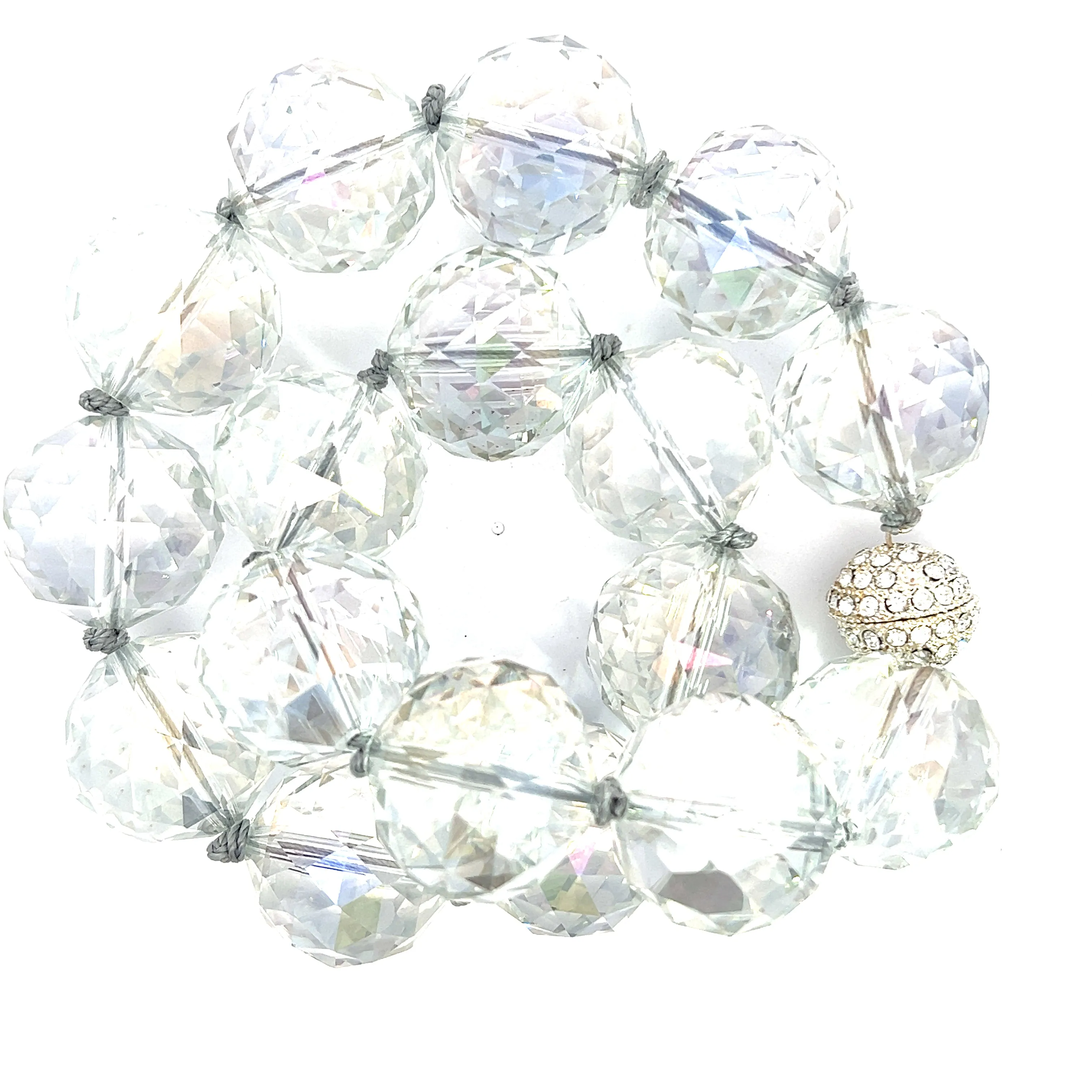 24mm Crystal Sphere Short Necklace