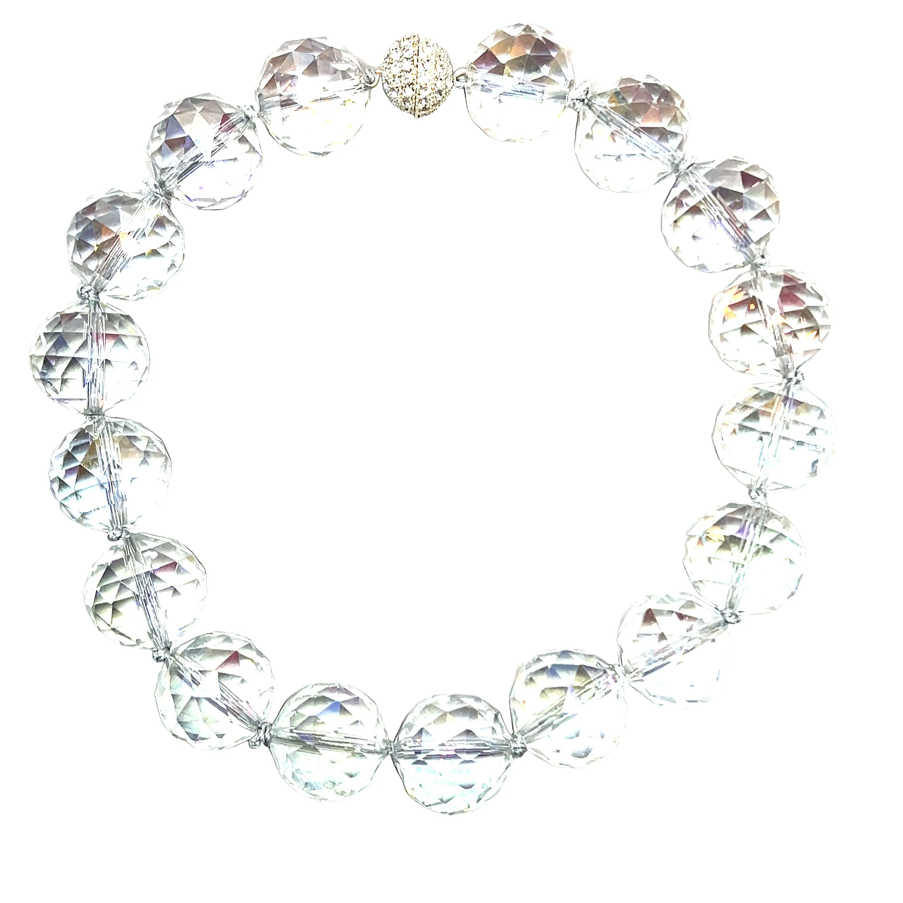 24mm Crystal Sphere Short Necklace