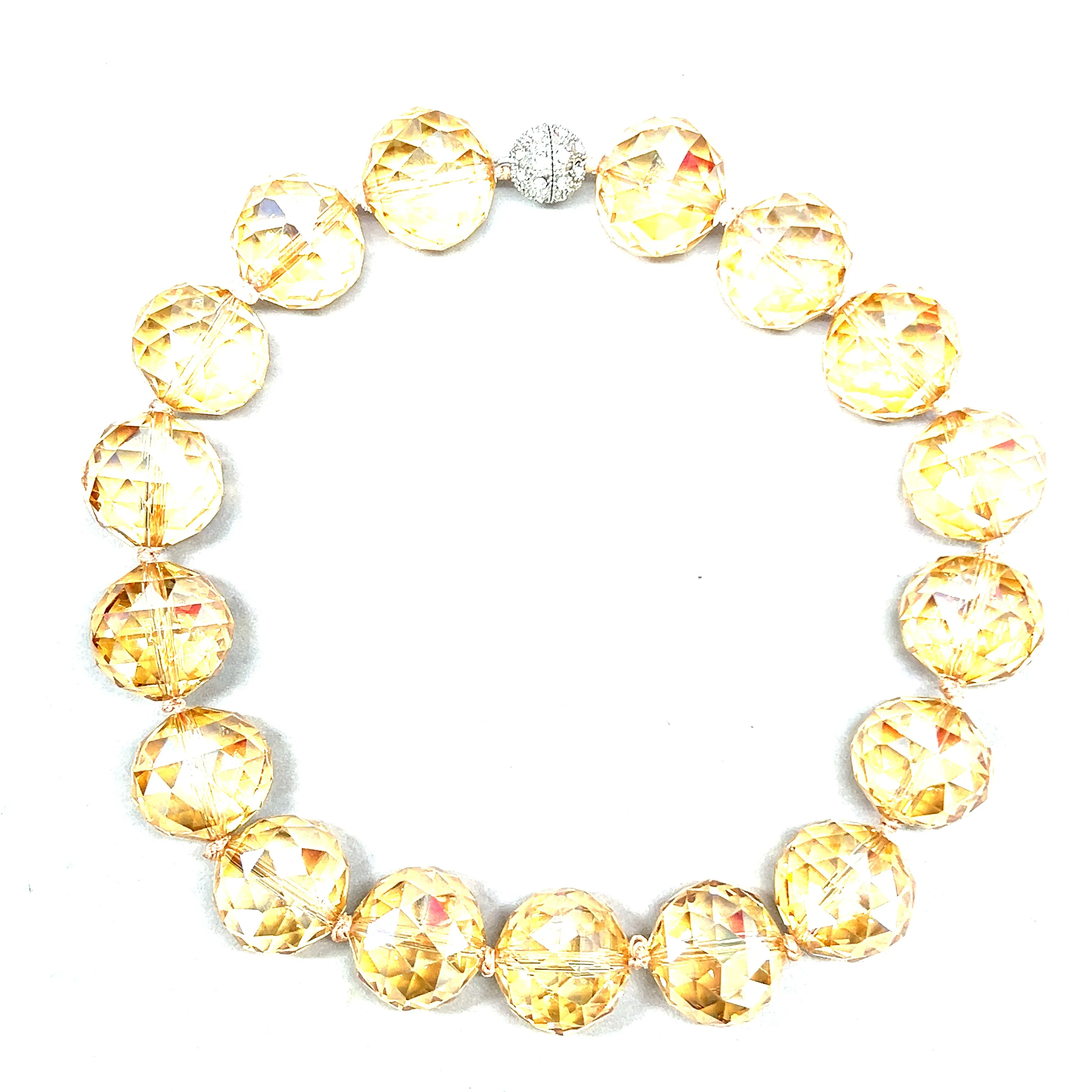 24mm Crystal Sphere Short Necklace