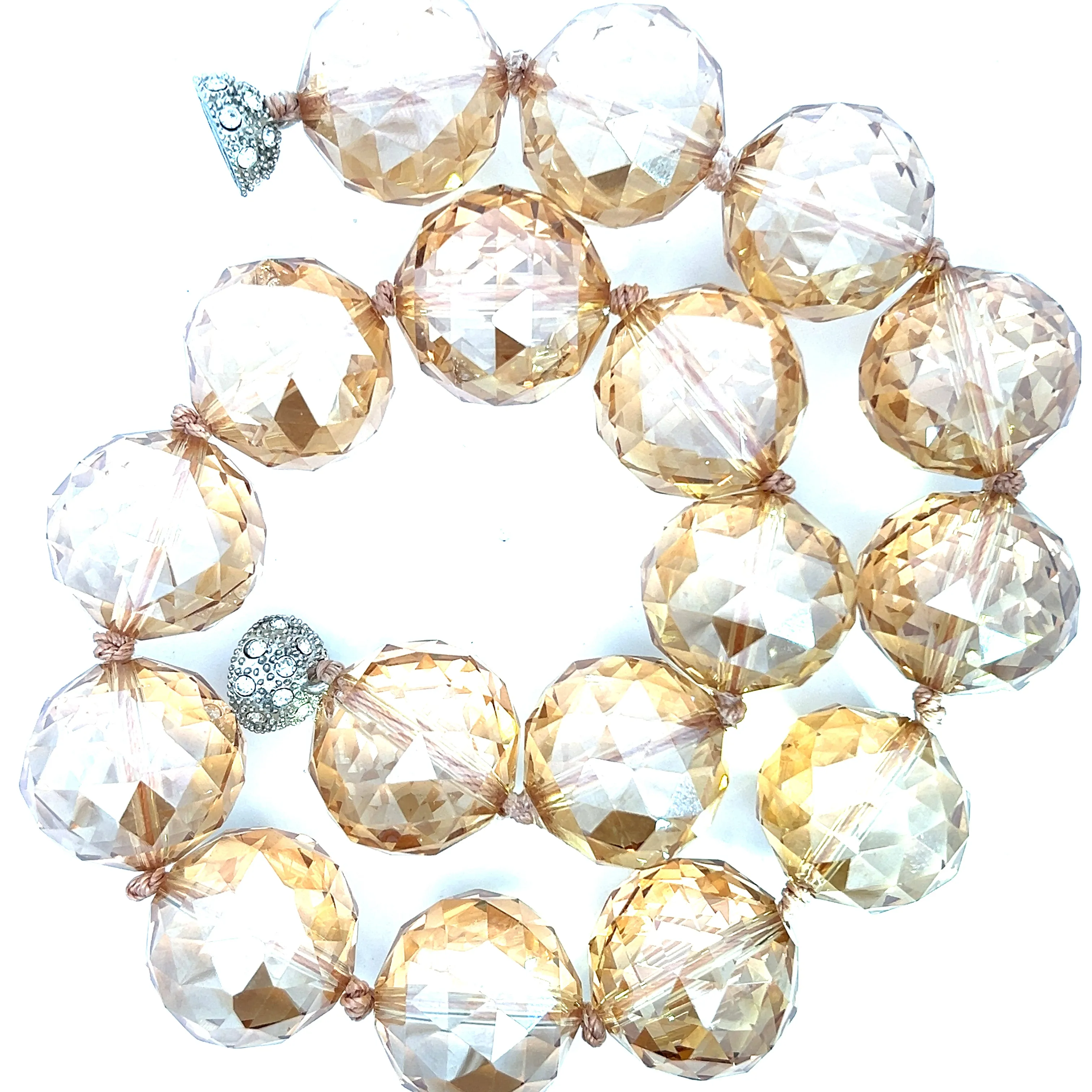 24mm Crystal Sphere Short Necklace