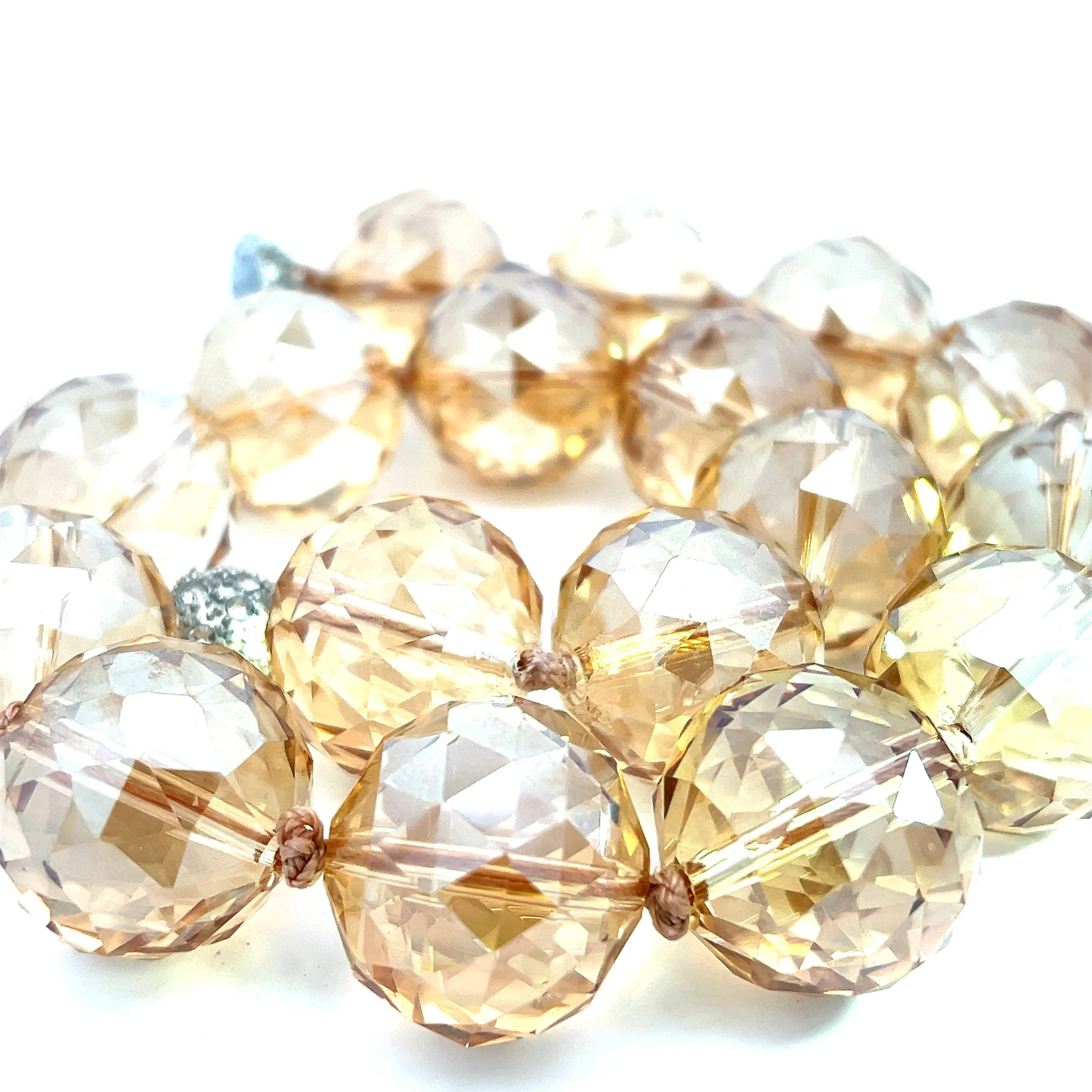 24mm Crystal Sphere Short Necklace