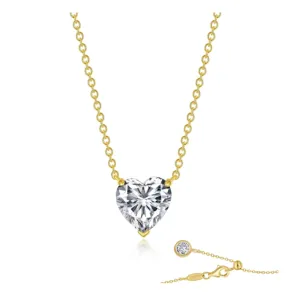 3.50 CTW Heart Solitaire Necklace