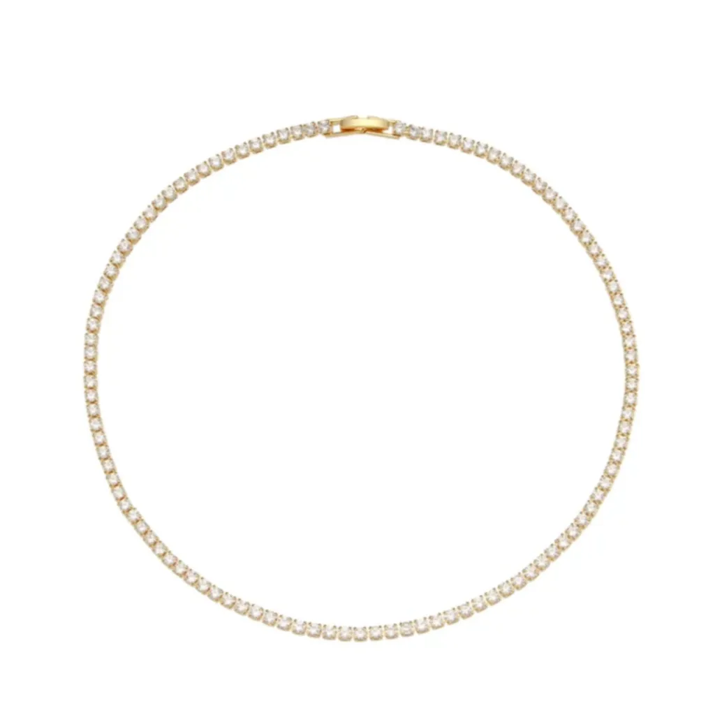 35cm/40cm Crystal Tennis Chain Choker Necklace