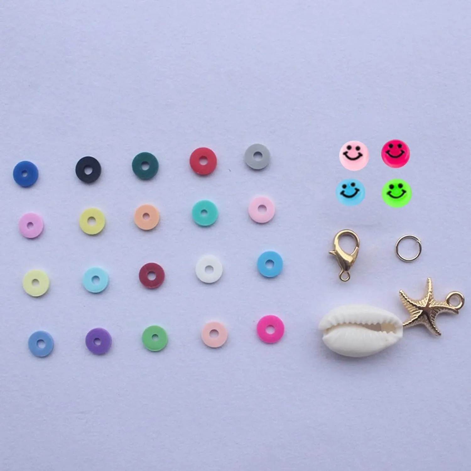 3900pcs 6mm Polymer Clay Beads Kit for DIY Jewelry