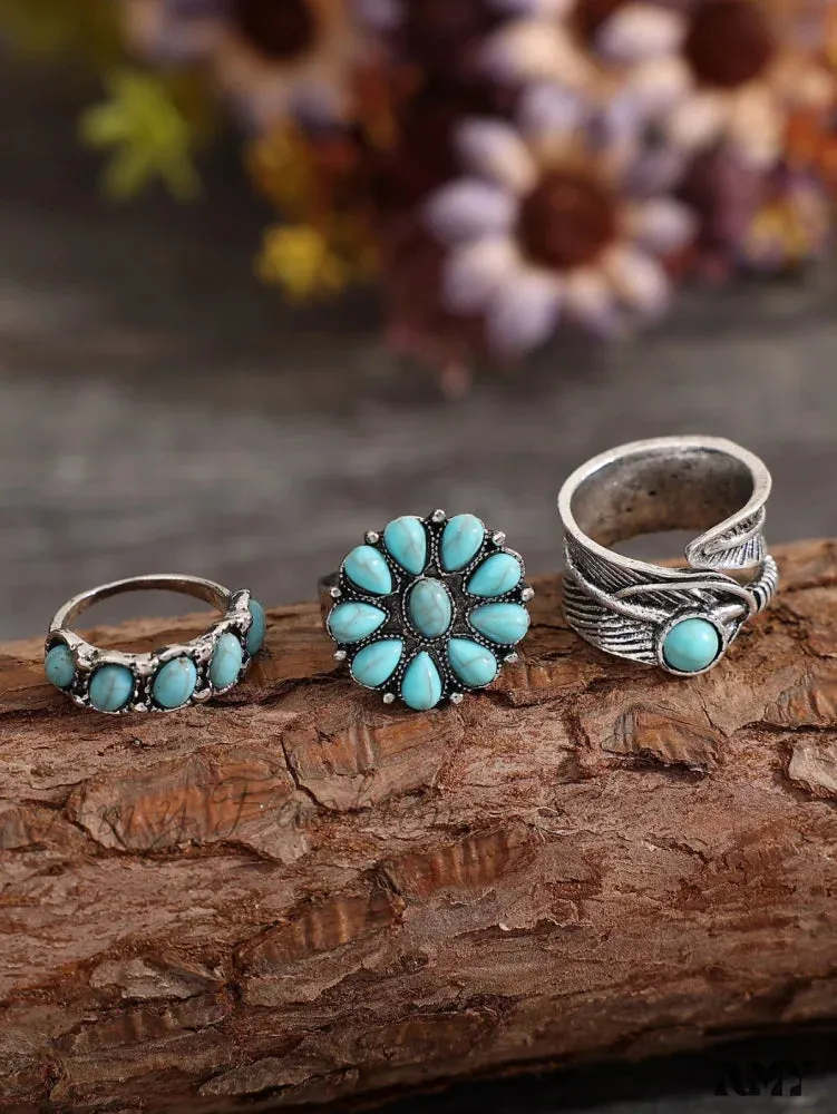 Amy Fashion - 5pcs Vintage & Fashionable & Exquisite Bohemian Ring