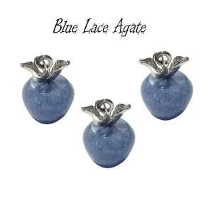 Apple Charms Pendants small size, 100% Authentic Gemstone Pendants Sold Per Piece.