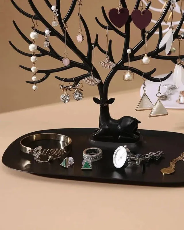 Autumn Tree Jewellery Organizer - Black