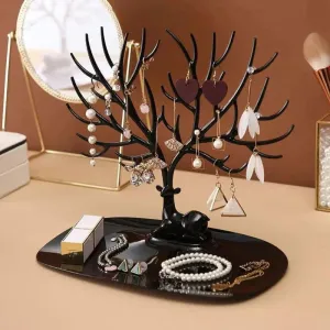 Autumn Tree Jewellery Organizer - Black