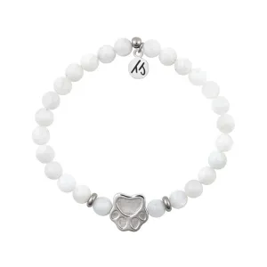 Beaded Moments Bracelet- Paw Print Sterling Silver Charm