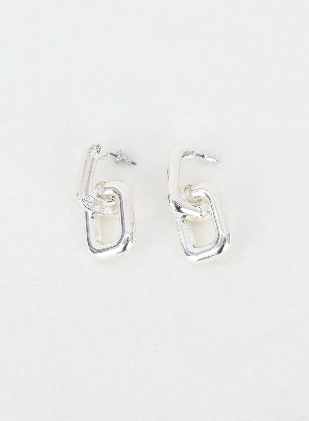 Bold Square Chain Earrings IN302