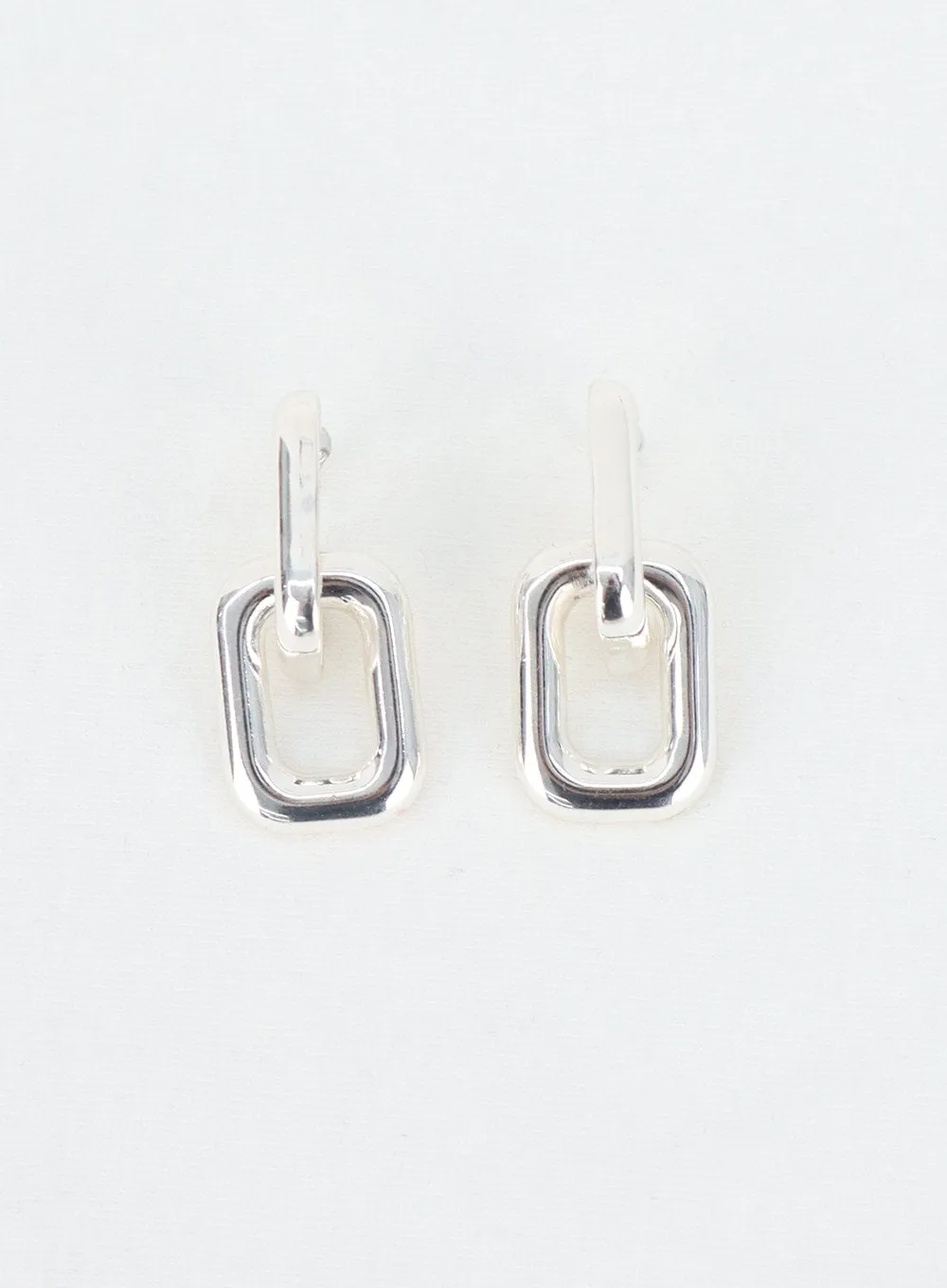 Bold Square Chain Earrings IN302