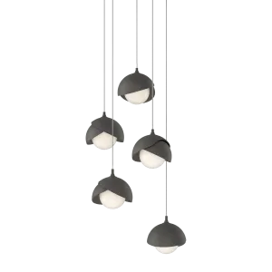 Brooklyn 16 in. 5 lights Long Pendant Light Natural Iron Finish