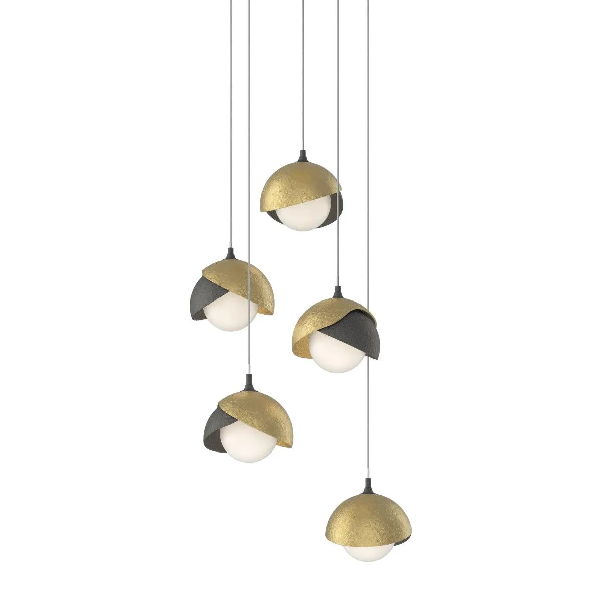 Brooklyn 16 in. 5 lights Long Pendant Light Natural Iron Finish