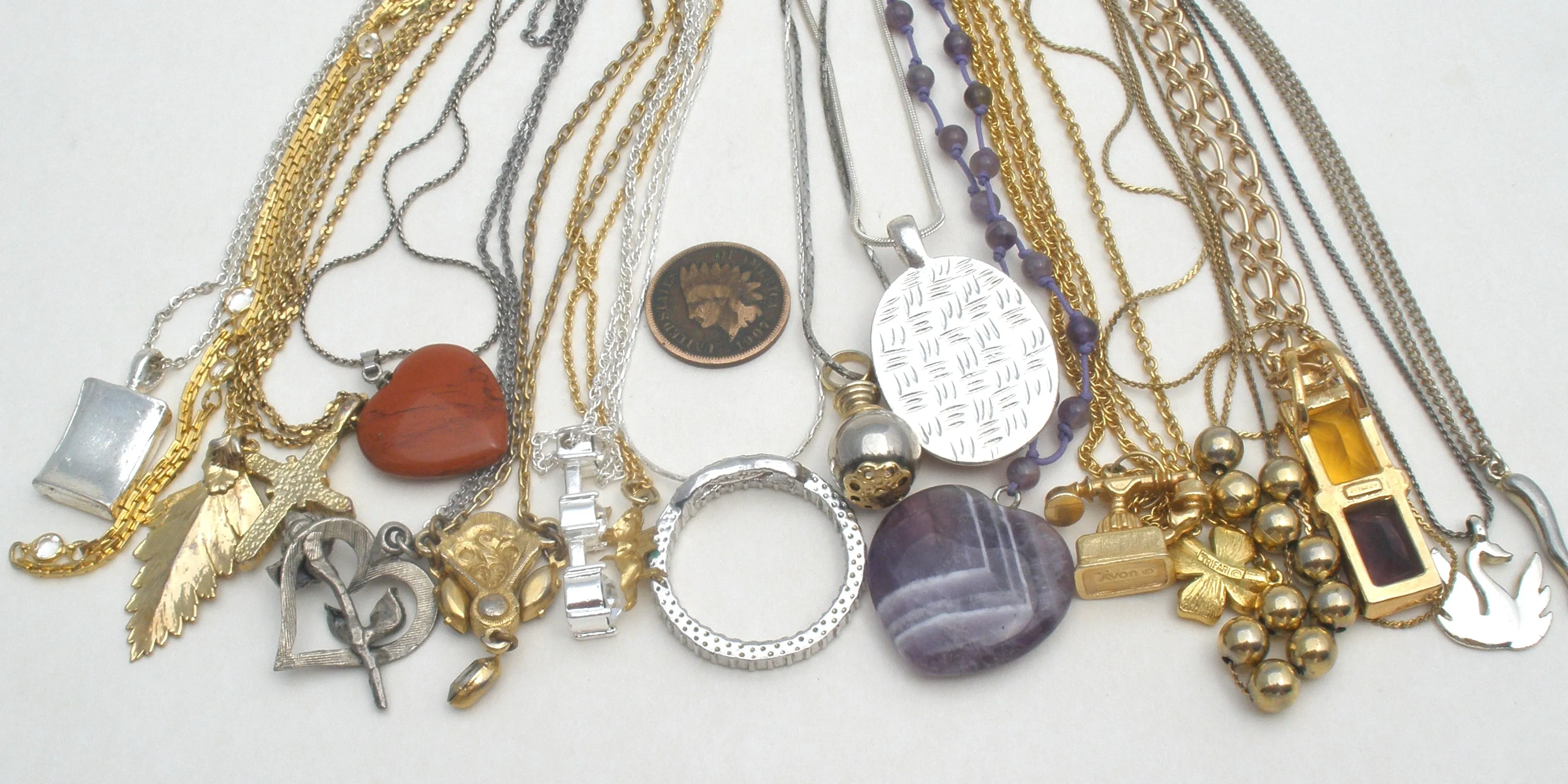 Collection of Vintage to Modern Pendant Necklaces