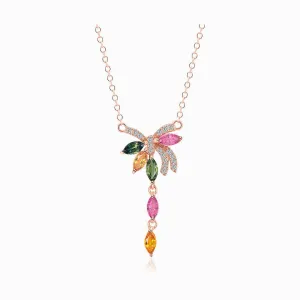 Colorful Necklace with Tourmalines and Diamonds