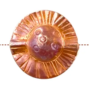 Copper Circle Bead w/ One Canals