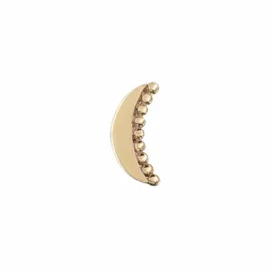 Dala Details Crescent Bold Stud - Single Earring