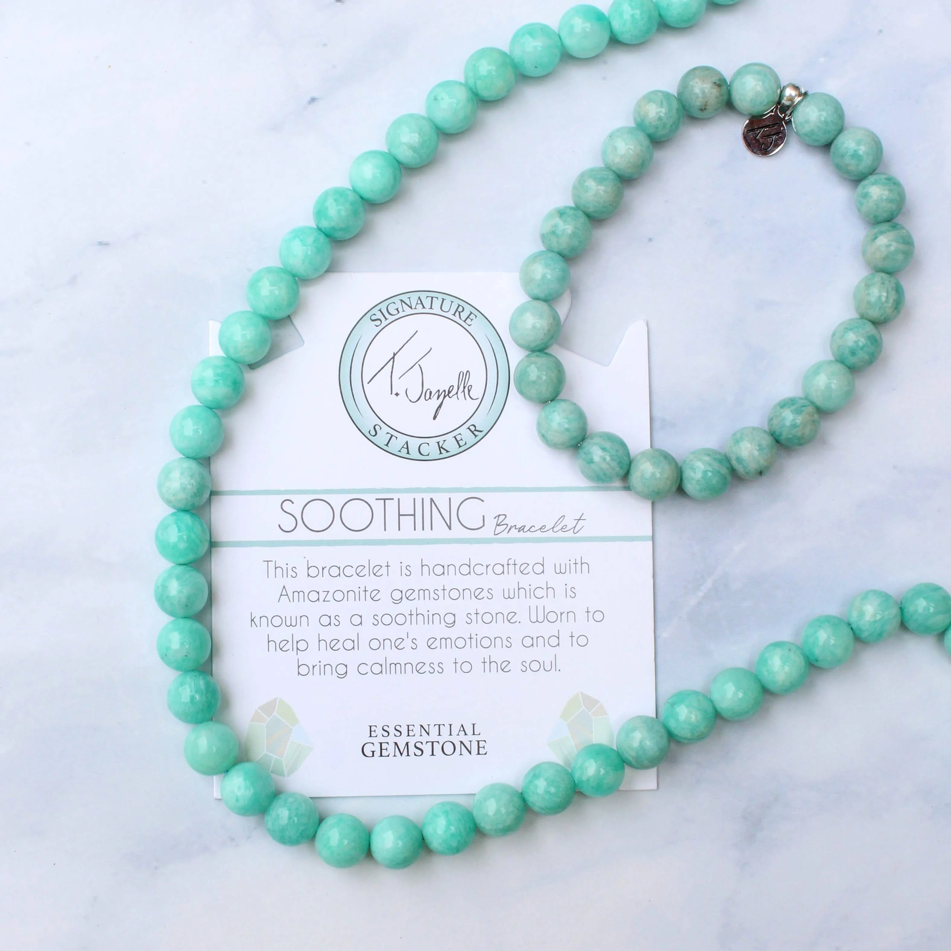 Defining Bracelet- Soothing Bracelet with Peruvian Amazonite Gemstones