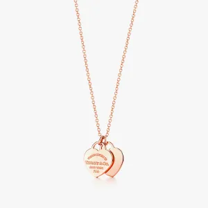 Double Heart Tag Pendant