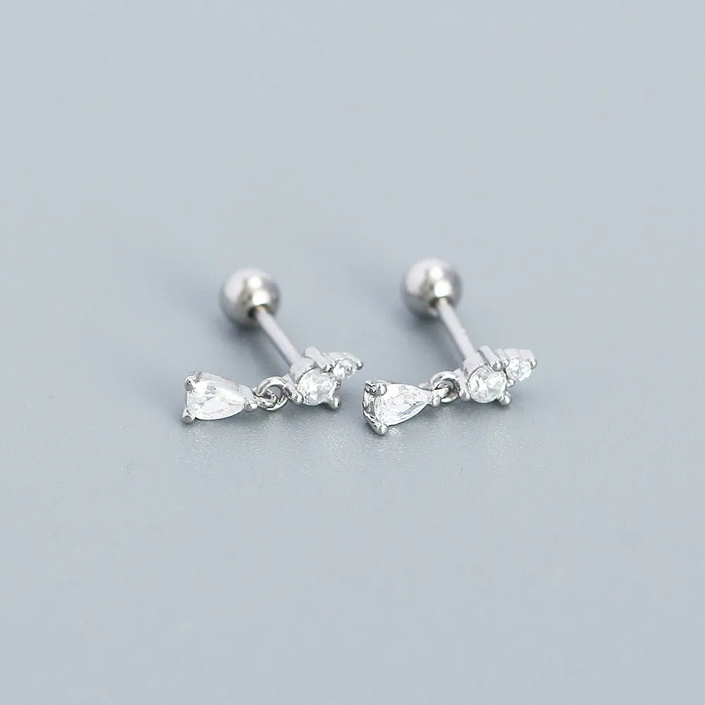 Drop Dead Gorgeous | Mini Drop Stud Earrings in 925 Sterling Silver