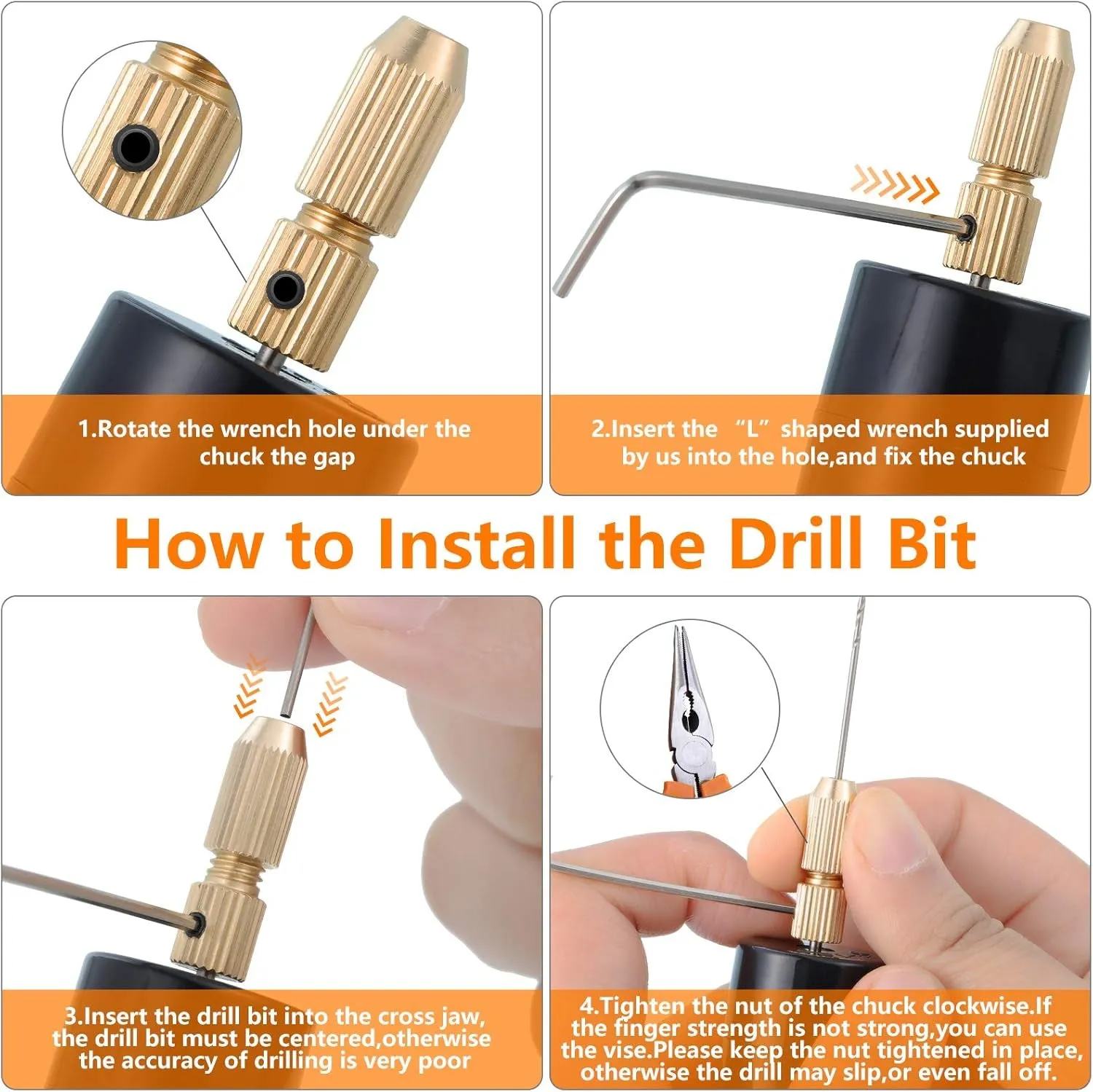 Electric Hand Drill Set for Resin Casting Mold, Electric Hand Drill with 8 Drill Bits (0.8-1.2 Mm), Pin Vise Hand Drill with 10 Mini Drills (0.8-3.0 Mm), 10 PCB Twist Drills (0.3-1.2 Mm), Screwdriver