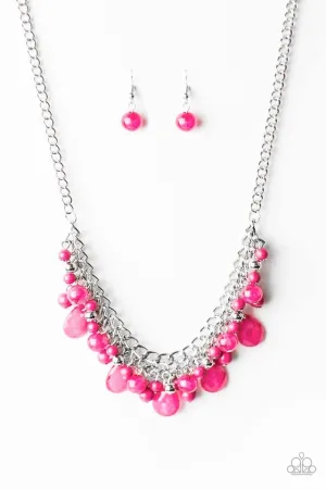 Flirty Flamenco Pink-Necklace