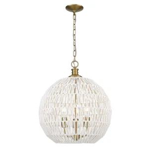 FLORENCE 3 LIGHT PENDANT, BRUSHED CHAMPAGNE BRONZE