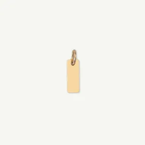 Gold Rectangle Charm