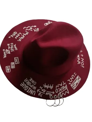 Graffiti O Rings Fedora Panama Hat