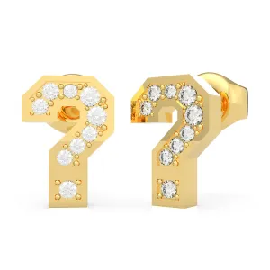 GUESS Pave ? Bold Stud Earring SST GP