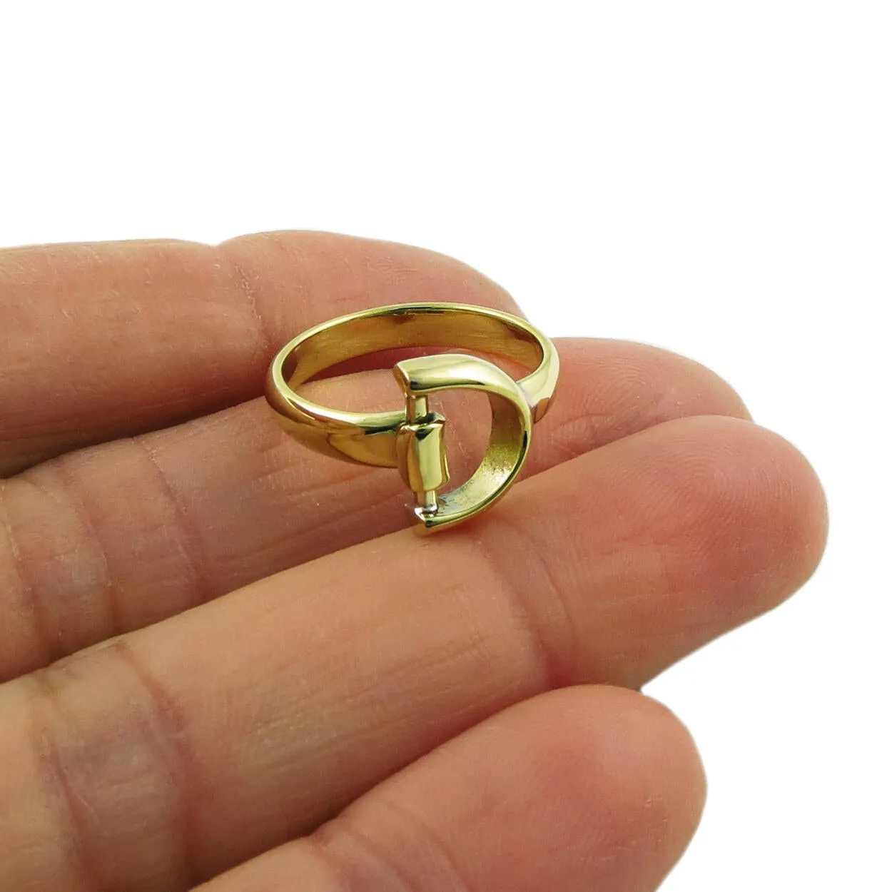 Horse Stirrup Brass Equestrian Design Ring