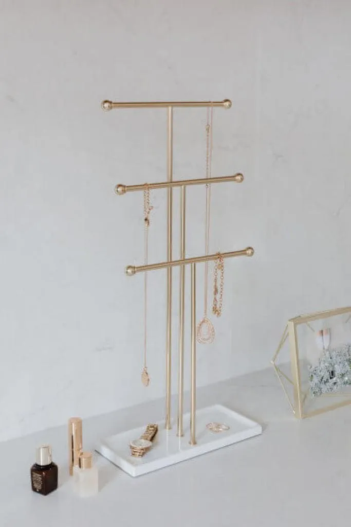 Jewelery stand "TRIGEM" for necklaces - jewelery tree with storage space