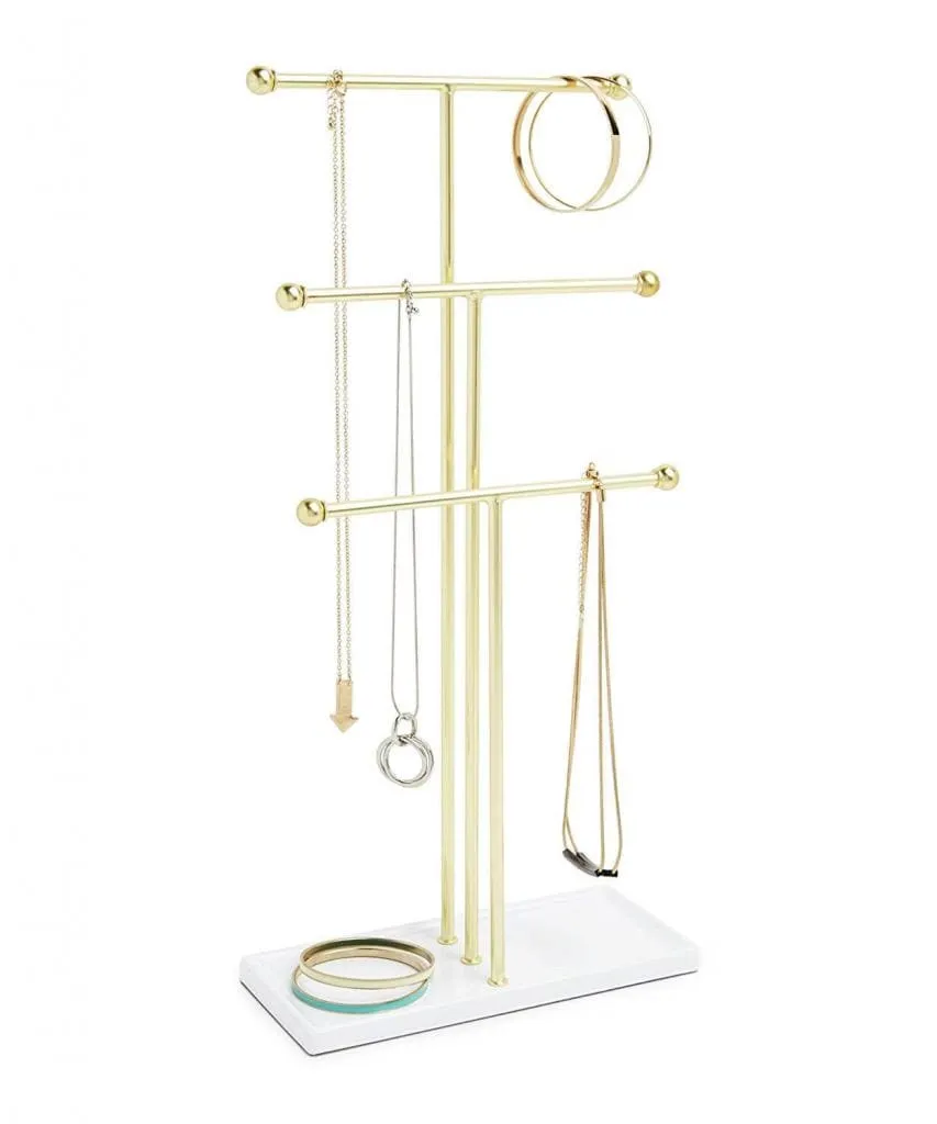 Jewelery stand "TRIGEM" for necklaces - jewelery tree with storage space