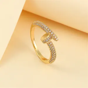 Just Lil Things Artificial Gold Rings JLTR0345