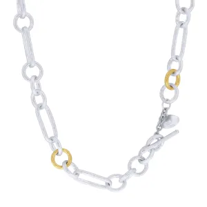 Lika Behar 'Casey' Silver and Gold Link Chain