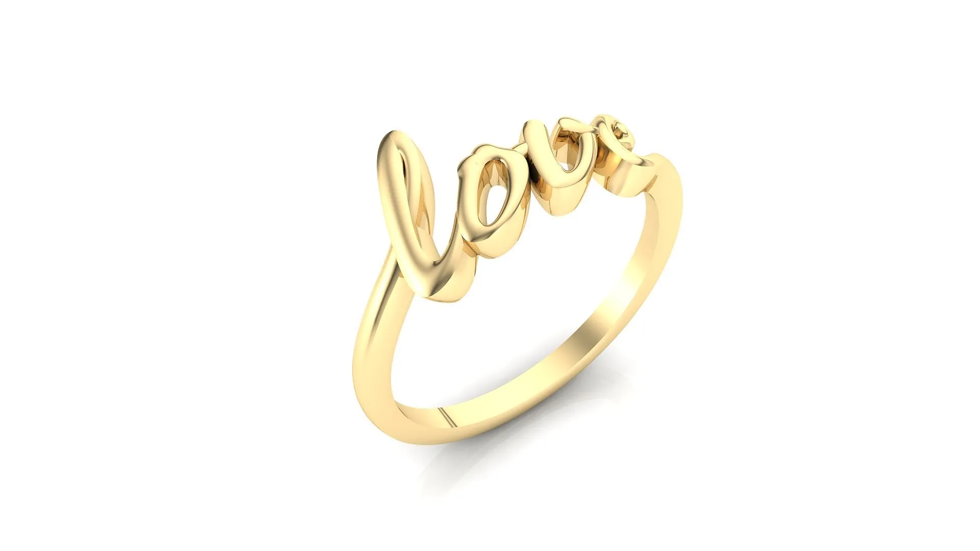 LOVE Ring 14K or 18K Gold NIJ006