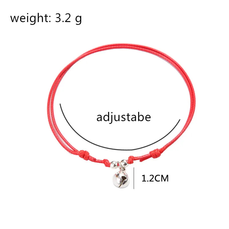 Men's And Women's Fashion Simple Length Adjustable Woven Anklet