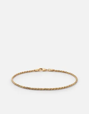 Miansai 1.8mm Gold Vermeil Rope Chain Bracelet 1.8mm