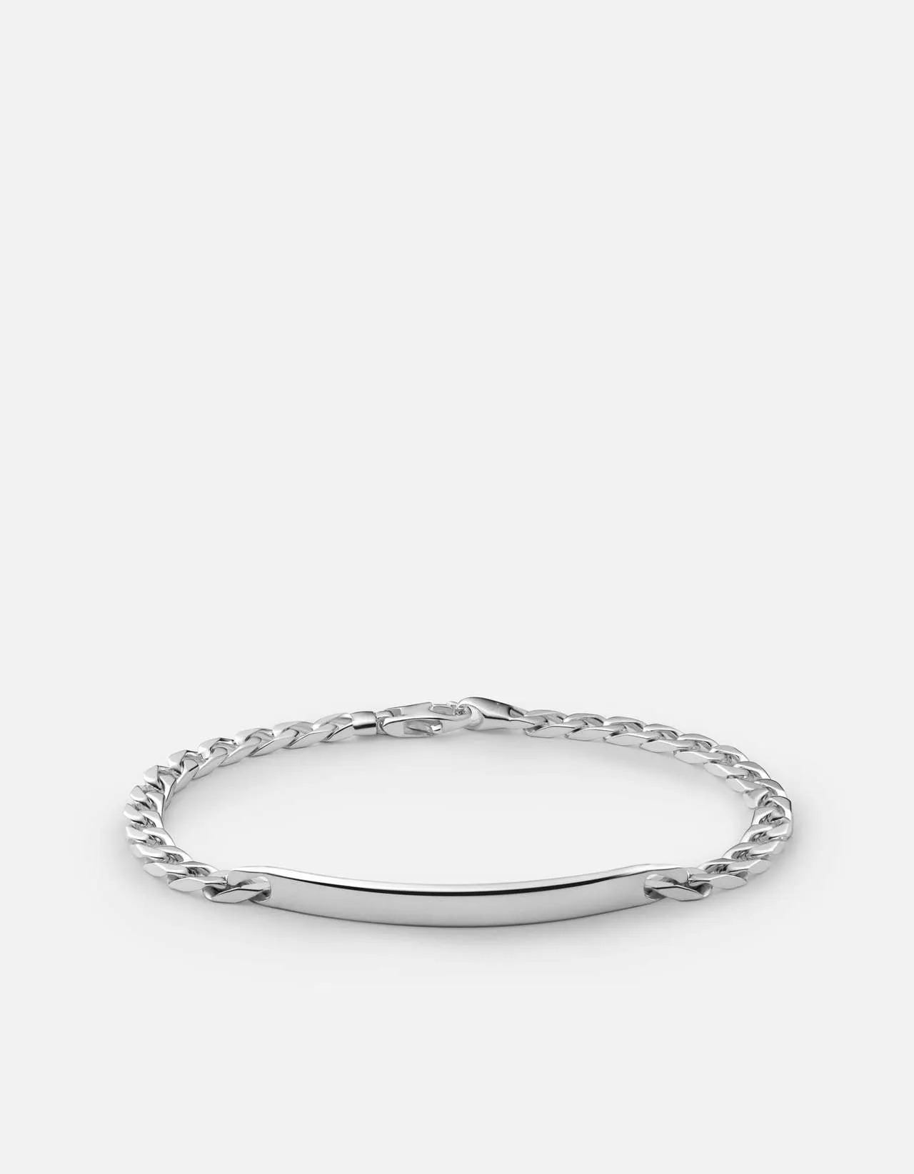 Miansai 4mm Cuban ID Sterling Silver Bracelet