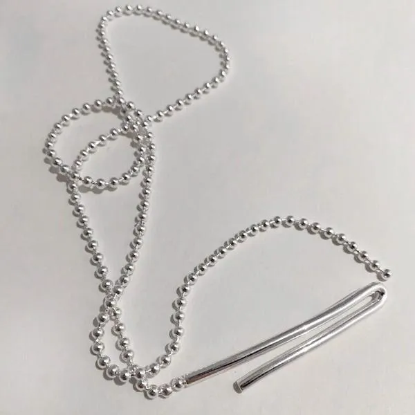 Minimalist Longline Ball Chain Necklace