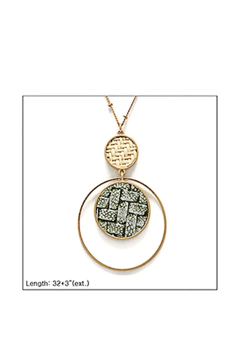 Modern Double Layer Pendant Necklace