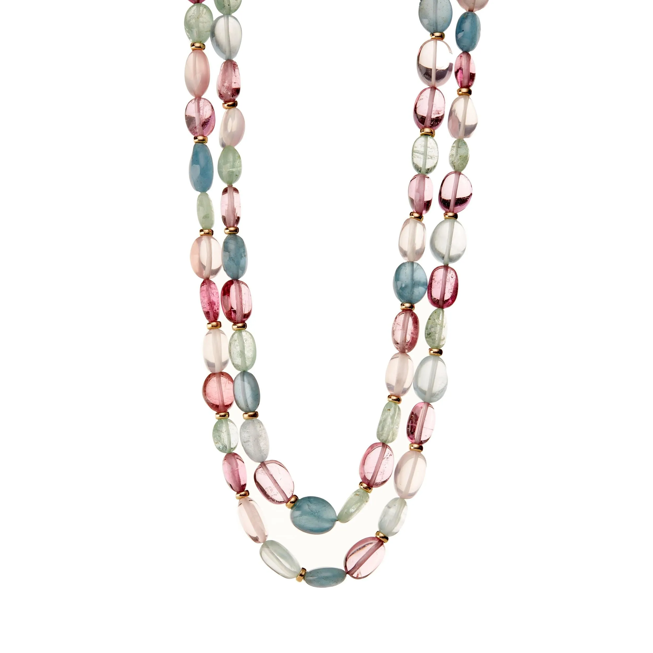 Mogul Pastel Gemstone Bead Necklace