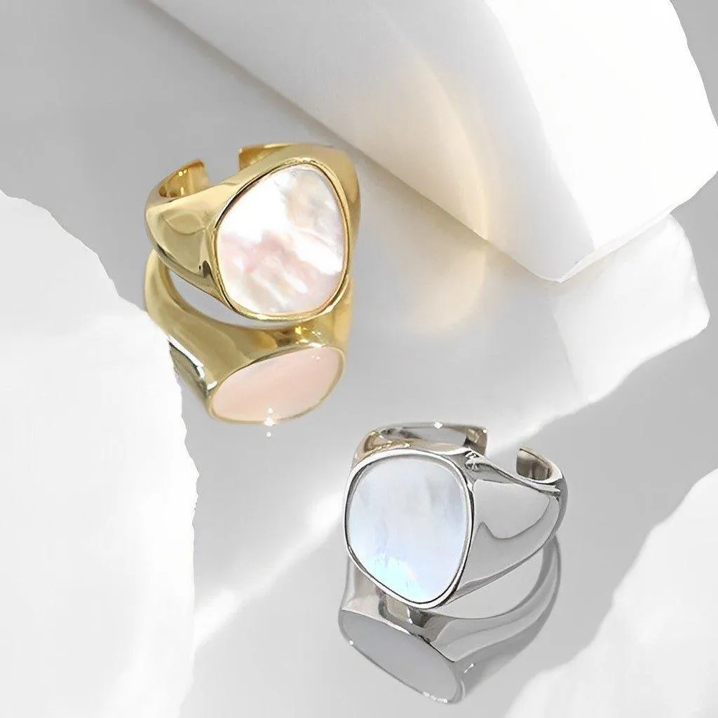 Mother of Pearl Ring - Rhea