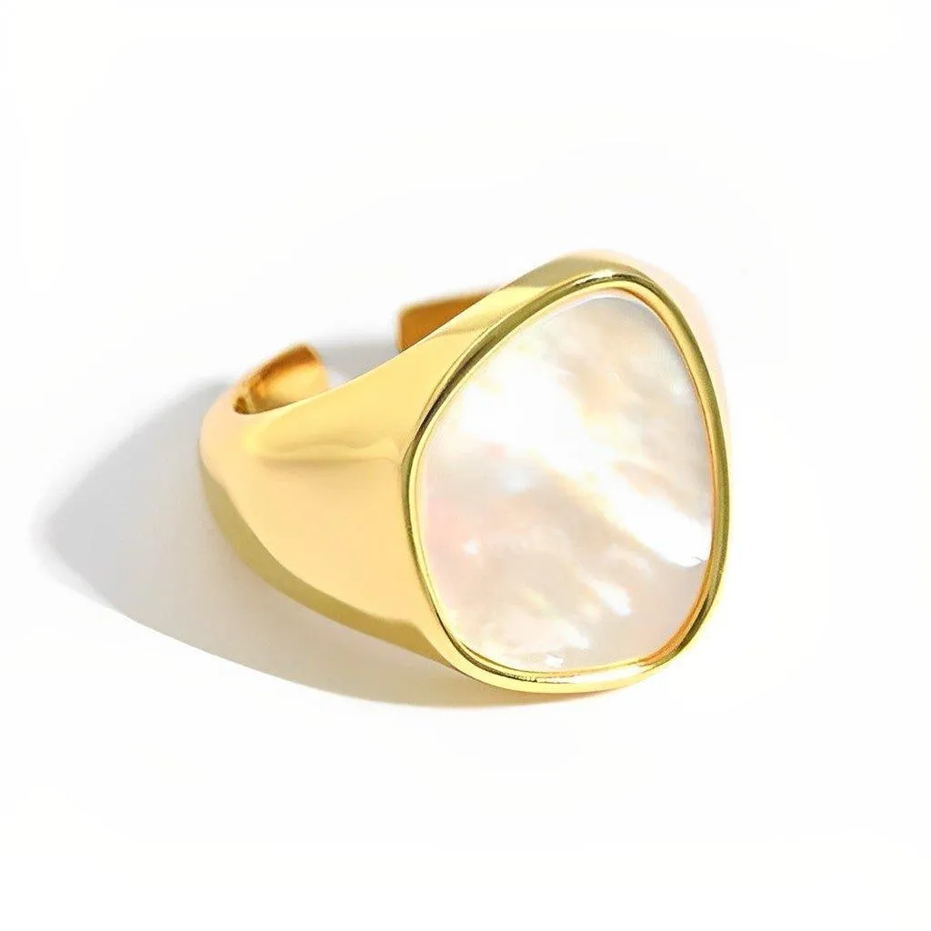 Mother of Pearl Ring - Rhea