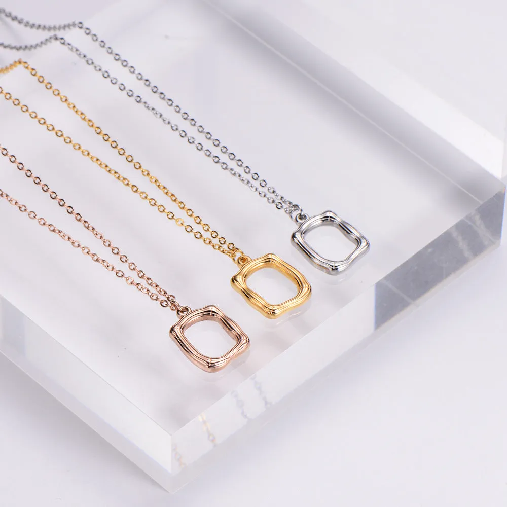 Natural Women Cross Metal Doll Stainless Steel Gold Plating Pendants