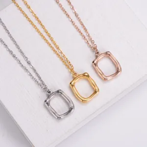 Natural Women Cross Metal Doll Stainless Steel Gold Plating Pendants