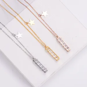 Natural Women Metal Chain Crown Stainless Steel Electroplating Pendants