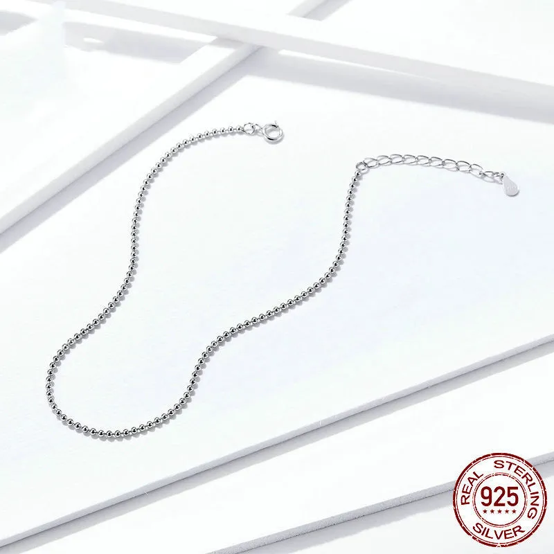 New Anklet Simple Fashion S925 Sterling Silver