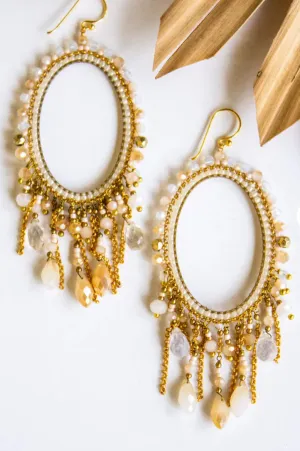 Oh My Oval Crystal Earrings by Bali Queen