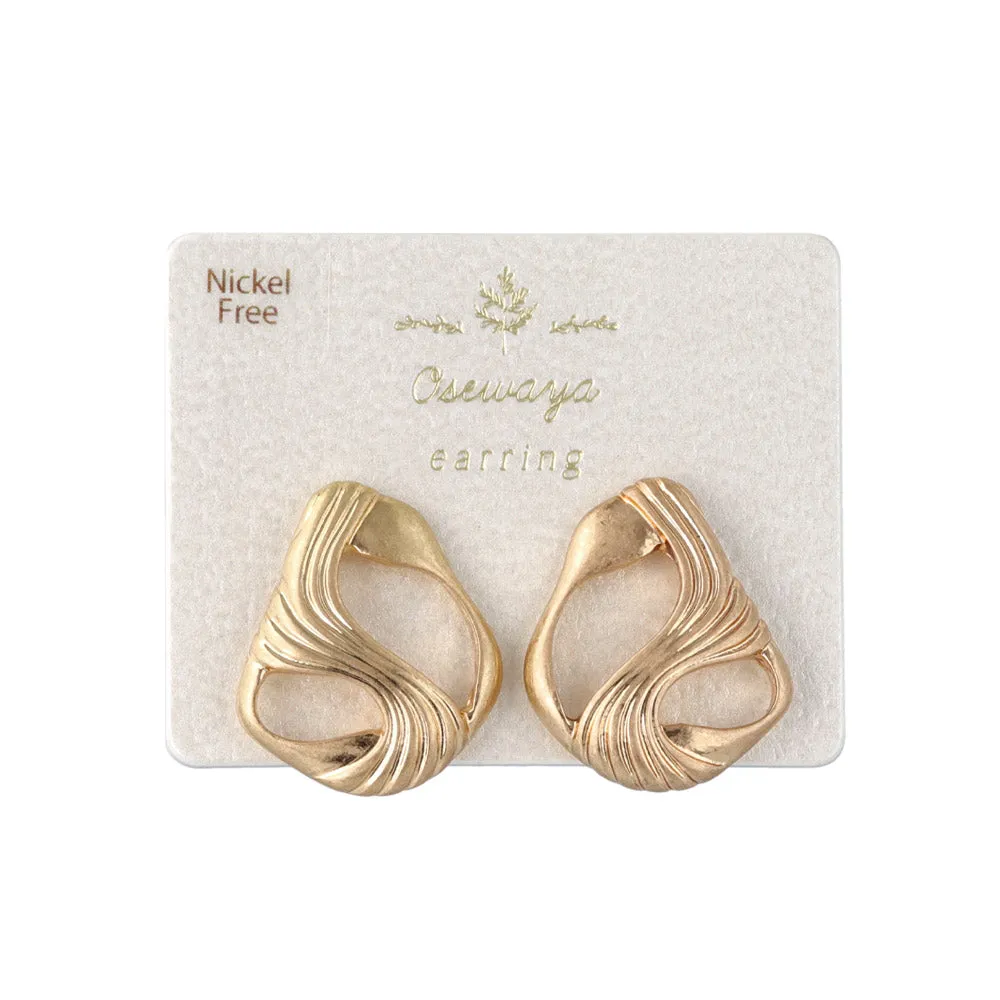 Open Swirl Clip On Earrings